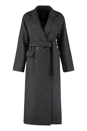 Giacomo double-breasted Prince-of-Wales wool coat-0